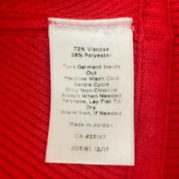 Talbots Women Ribbed Top‎ MP Coral Crew Neck Sleeveless Drop Waist Layering Cozy - Image 8