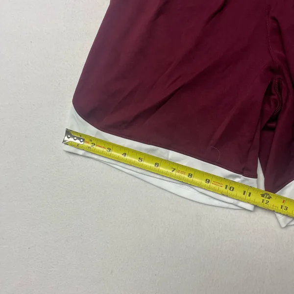 Under Armour Maroon Athletic Shorts Drawstring Men’s Large - Image 5