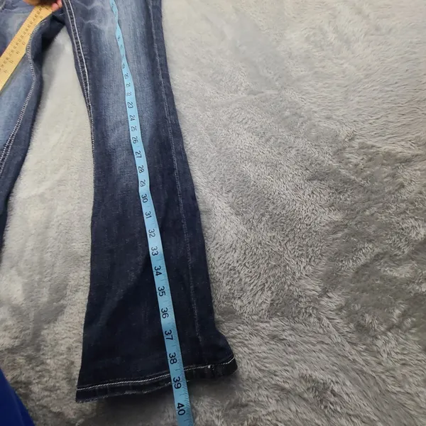 Grace in LA Womens Size 7M Easy Fit Denim Jeans BLue Size 7M Embroidered Jeweled - Image 10