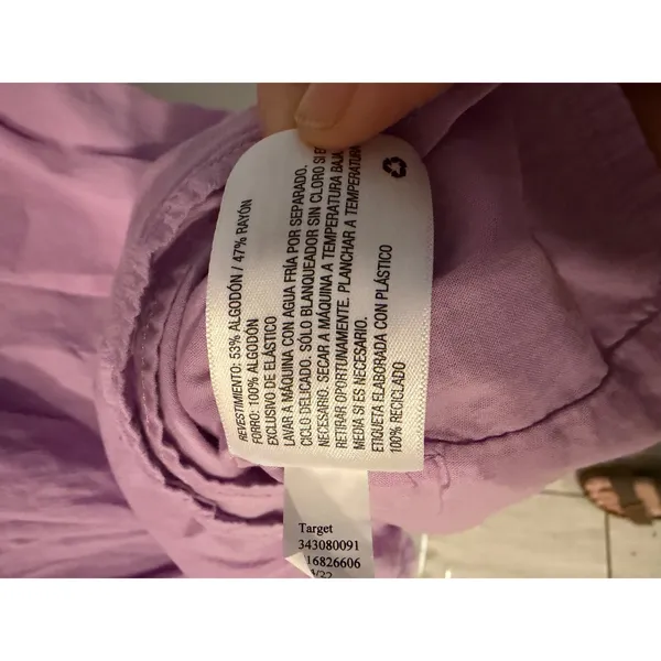 Universal Threads Lavender Purple Tiered Maxi Dress Womens XS Smocked Puff Sleeve - Image 6