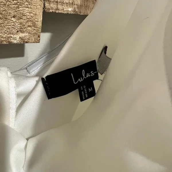 Lulu's White Sleeveless pantsuit - Image 3