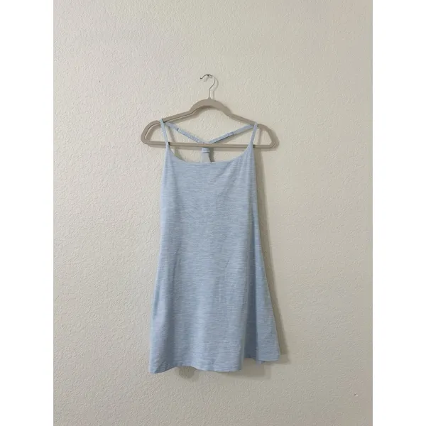 Outdoor Voices Exercise Dress Light Blue Built In Shorts Athletic XL - Image 2