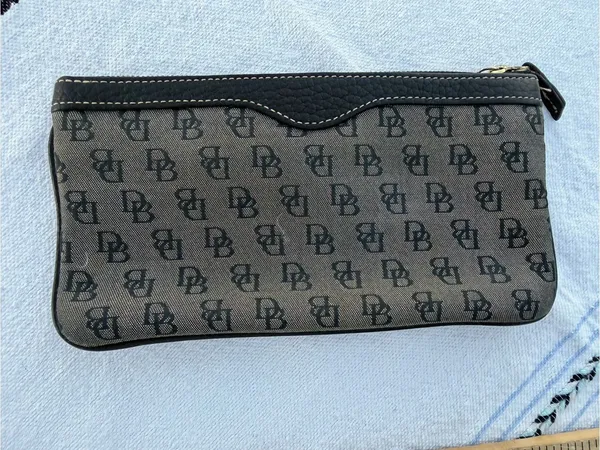 Dooney & Bourke Vintage DB Monogram Tote 3pc Set Bag Wallet Coin Purse Y2K Chic! - Image 11