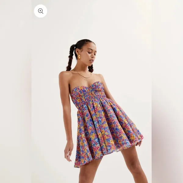 COPY - For Love & Lemons Sasha Strapless Mini Dress - Image 3