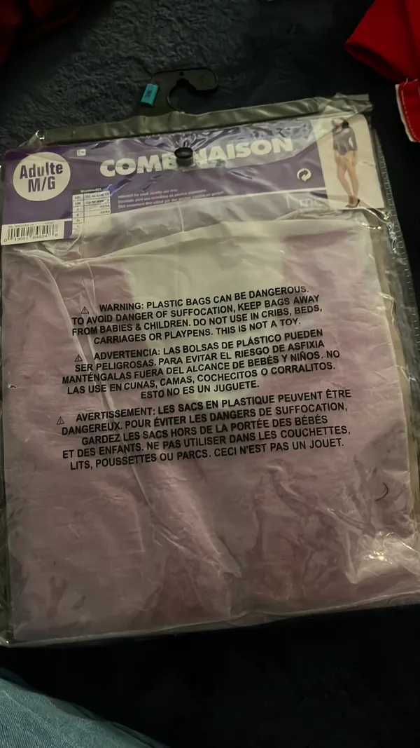 Women’s Purple Metallic Body Suit Size M - Image 2