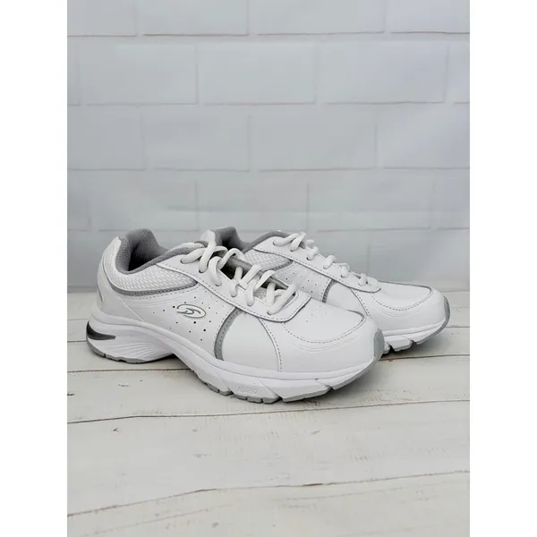 Dr. Scholl's NWOT White Leather Women's Gel Cushion Sneakers Size 6.5W - Image 2