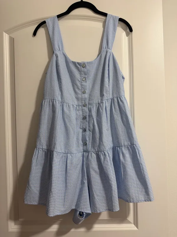 She & Sky Romper mini dress size small - Image 3