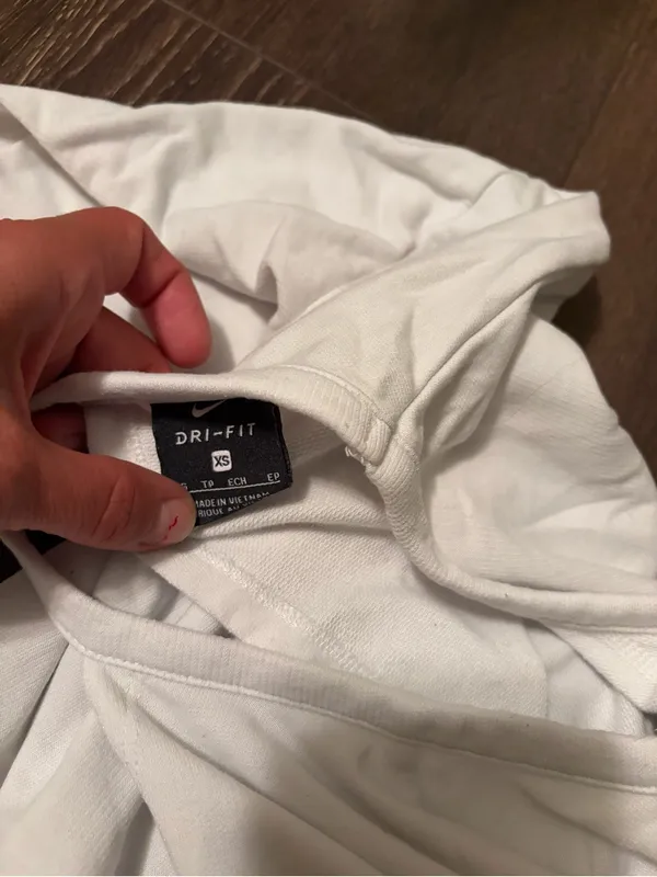 Nike White Women’s Long-Sleeve Open-Back Sweatshirt XS - Image 4