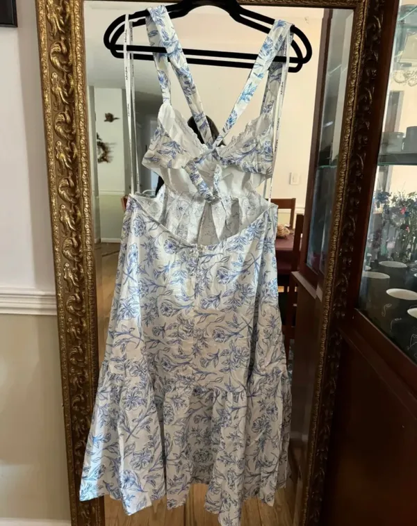 For Love And Lemons Embroidered Dress Large - Image 8