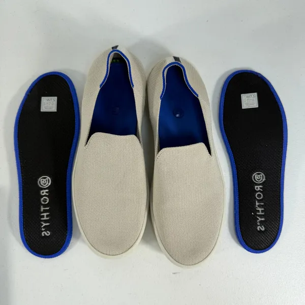 Rothy's 7.5 Sneakers The‎ Original Slip-On Sustainable Knit Washable Sand Beige - Image 10