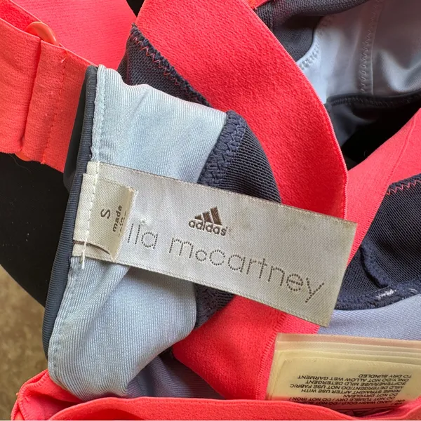 Adidas x Stella McCartney Thick Strap Colorblock Bikini Top Sports Bra Small - Image 6