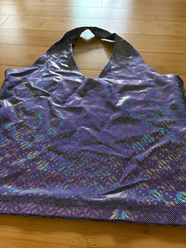 Vintage disco halter top Purple Size L - Image 2