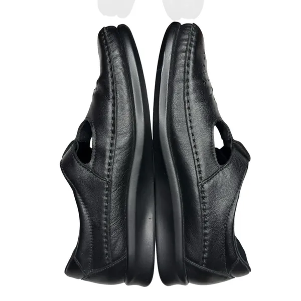 Sas 7.5 N Black Leather Willow Flats Adjustable‎ Mary Jane T-straps Casual - Image 6