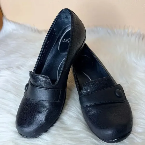 Dansko Olena Shimmer Leather Slip On Clogs Size 38 - Image 16