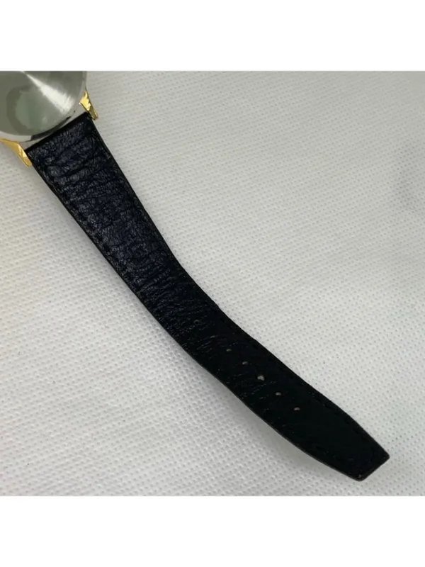 Vintage Quinton "Reach for the stars” gold tone watch 31mm quartz black running - Image 8