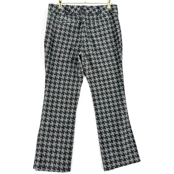 New York & Company 7th Avenue Houndstooth Pants 12 Straight Leg Stretch Preppy - Image 2