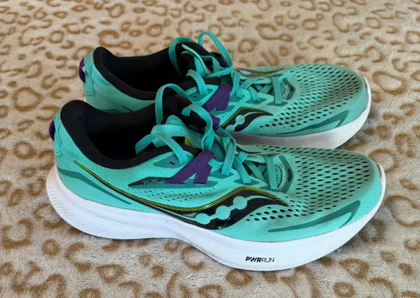Saucony Women's Ride 15 Teal Green Running Athletic Shoes Size: 9.5 - Image 6