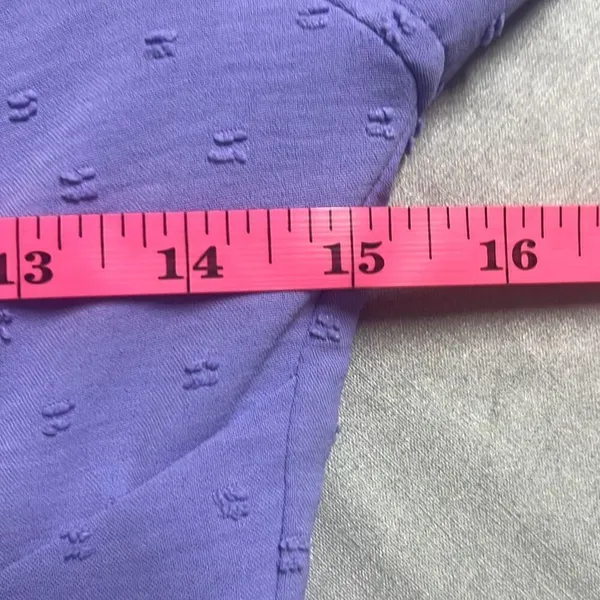 Revolve Rumer Small‎ Purple Swiss Dot Gypsy Mini Dress Cutouts Long Sleeve NWT - Image 10