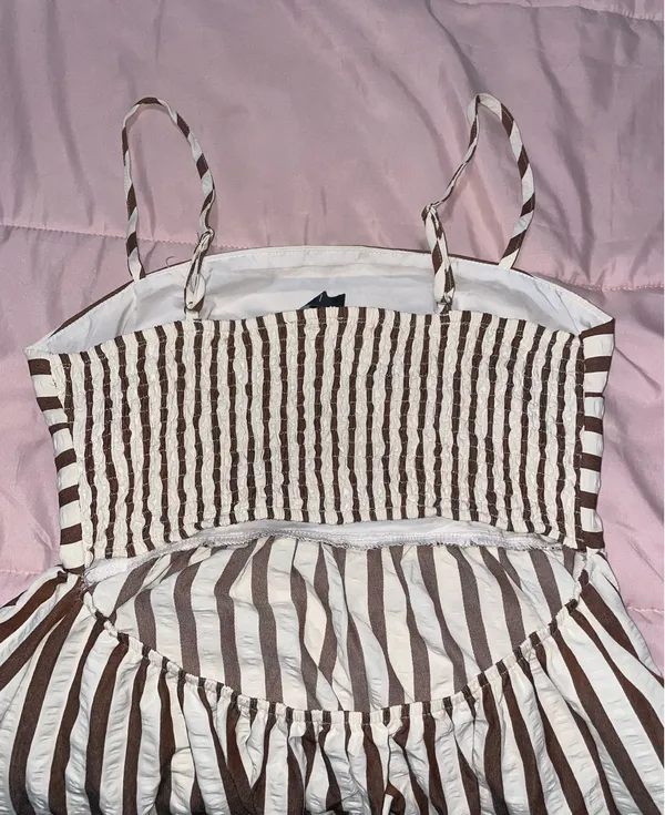 Lulus Striped Midi Dress - Image 6