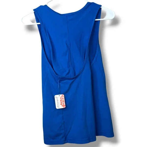 NEW FP Movement Free People Light Cobalt Blue Hot Shot Sleeveless Twist Tank - Image 5