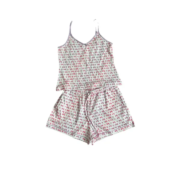 Roller Rabbit x Love Shack Fancy Disco Bow Mischa Set Pink Pajamas XS NWT - Image 2