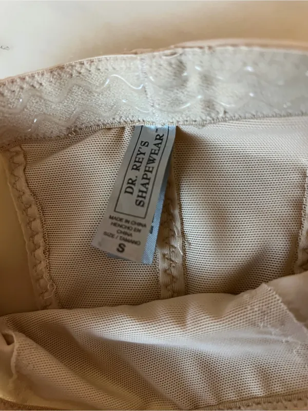 Dr. Rey’s Shapewear Beige High Waist Body Shaper Girdle Shorts Size Small - Image 4