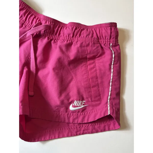 Nike Sportswear Women's Pink Woven Drawstring Shorts Size‎ M - Image 5