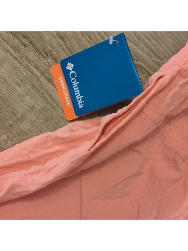 Columbia Pink Omni shade boundless trek active shorts size large - Image 7