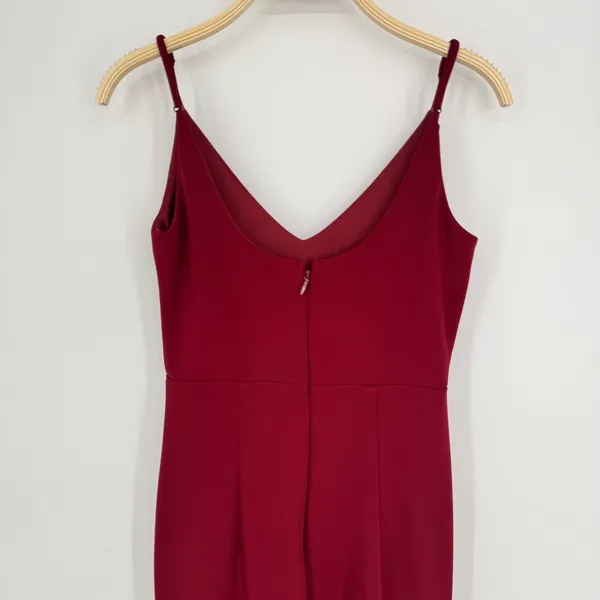 Lulus Infinite Glory‎ Maxi Dress Small Burgundy Formal Wedding Guest Mermaid Red - Image 8