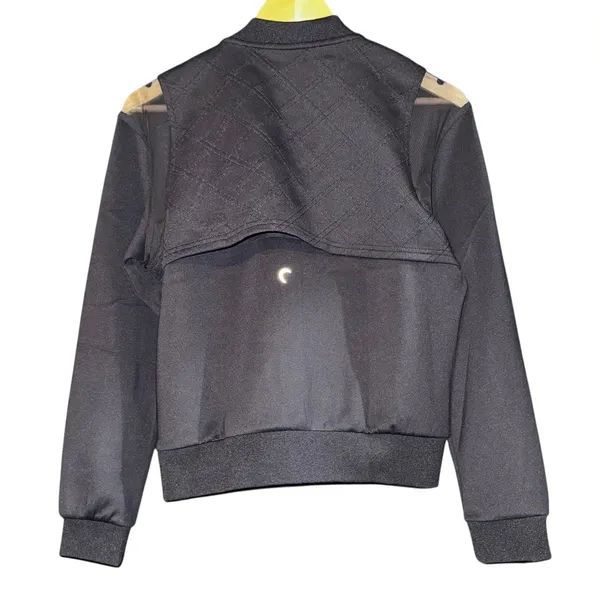 NWT‎ Zyia Active Mesh Primo Activity Jacket Women Med Black Zip Pockets Stretch - Image 3