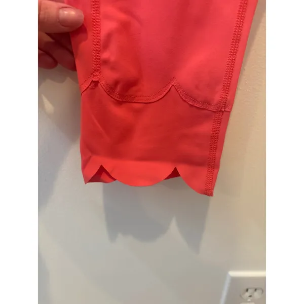 FP Movement Coral Scallop Hem Cropped Leggings Athleisure‎ Workout Capris - Image 2
