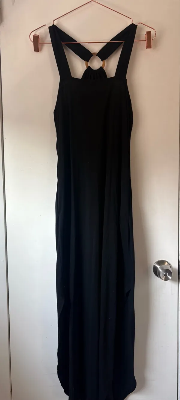 Anrabess Amazon Black Maxi Dress - Image 2
