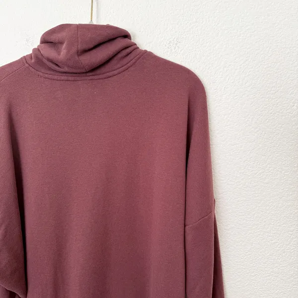 [Aerie] Oversized Fleece Turtleneck Sweater Pullover Sweatshirt Cozy Sz Small S - Image 9