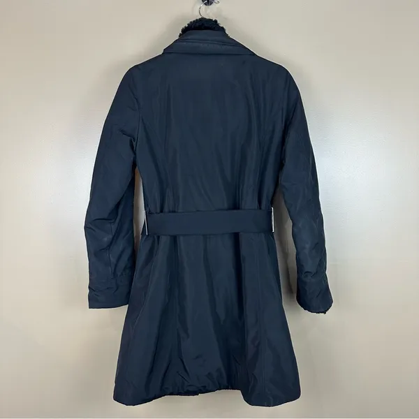 Post Card Heavyweight Black Belted Fur Trim Coat 6 Warm Gotpcore Outdoors - Image 2