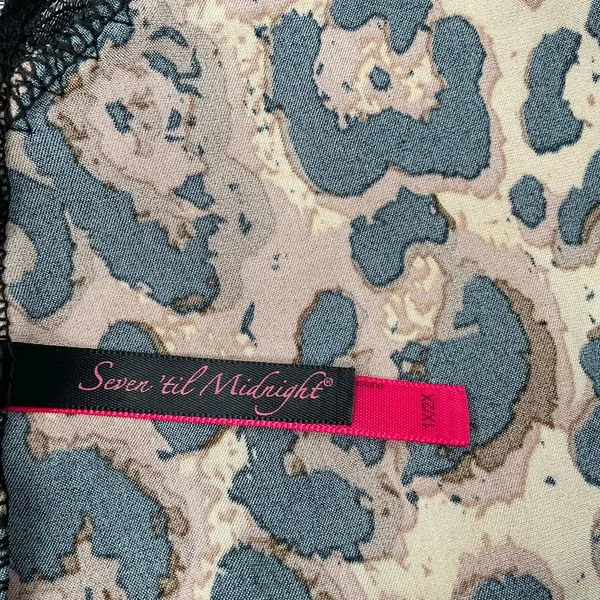 Seven till Midnight Leopard Print Cami &‎ Pant Sleep Set Size 1X/2X (Z93) - Image 3