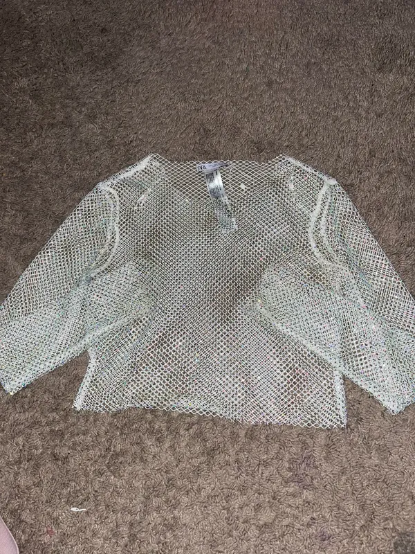 ZARA Swimsuit badazzeled coverup - Image 2