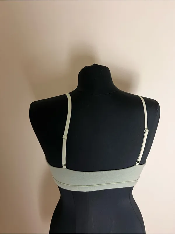 Skims Mineral Cotton Jersey Scoop Bralette - Image 3