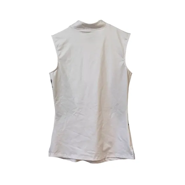Jack Smith Women Size Small Sleeveless 1/4 Zip Polo Shirt Golf Athleisure READ - Image 2