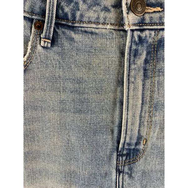 Abercrombie & Fitch Simone High Rise Ankle Flare Jeans Distressed Paint Splatter - Image 3