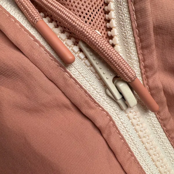 Nike Windrunner Windbreaker Jacket Womens Small‎ Dusty Rose Cream Colorblock Zip - Image 5