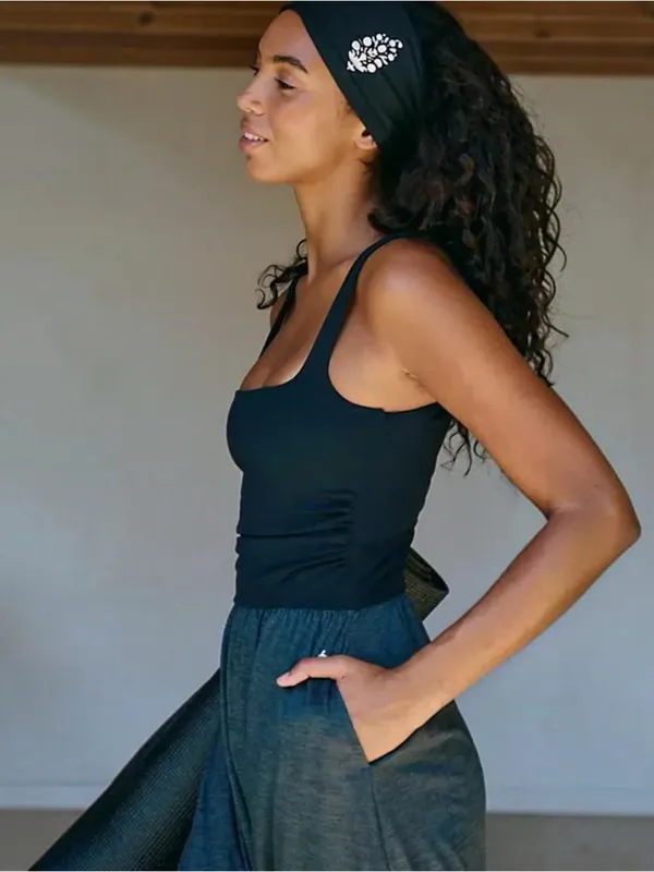 Free People Black Shiny Happy One Piece Size Small - Image 3