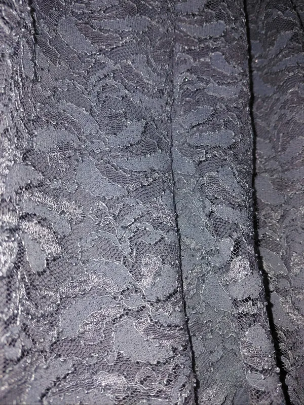NWT Marina Silver/Grey Lace Chiffon Long Gown Size 6 | Elegant Wedding Guest - Image 11