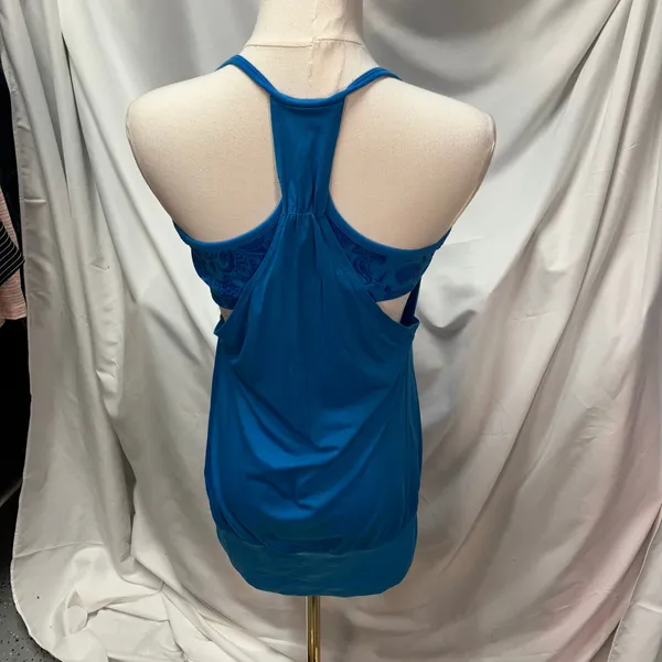 Lululemon No Limits Tank Womens 6 Paisley Cornflower W1575S Active‎ Sport - Image 3