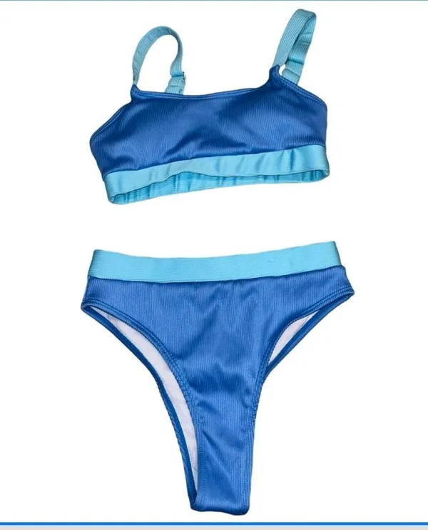 SHEIN High Waisted Cheeky Two Piece Women's Swimsuit Size S - Image 2