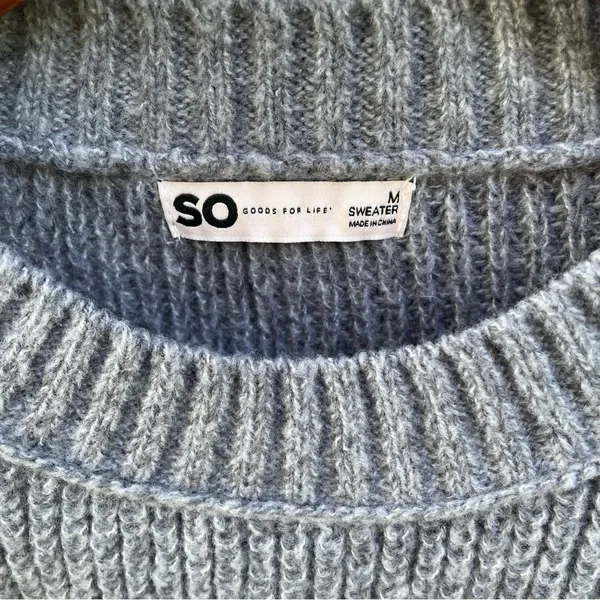 SO Women's Gray‎ Crew Neck Sweater - Image 3