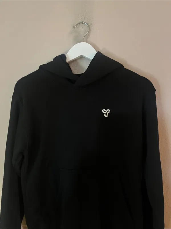 TNA Aritzia Women’s Logo Hoodie Sweatshirt Black White Size XS - Image 3