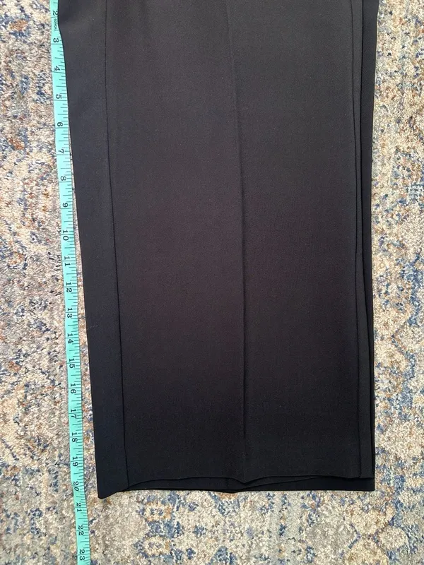 White House Black Market Black Crop Pants Size 2 - Image 5
