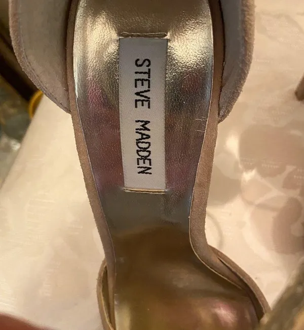 Steve Madden suede ankle & T strap 4 1/2” stiletto heel - Image 10