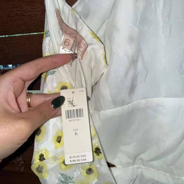 NWT $170 Anthropologie x Hutch Yellow Motif Ditsy Floral Seaside Romper 6 - Image 8