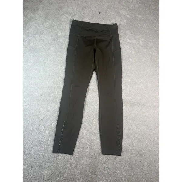 Lululemon Fast * Free 7/8 Tight II *Nulux 25" Dark Olive 6 - Image 3
